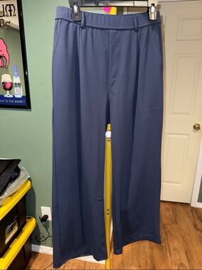 NWT Halara  Navy Wide-Leg Dress Pants Sz M